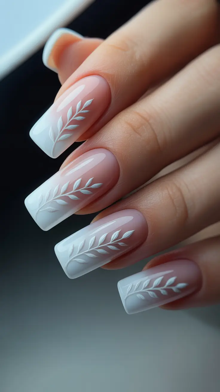 Trendy French Tips Winter 2025–2026: Elegant White, Almond, and Glitter Nail Designs