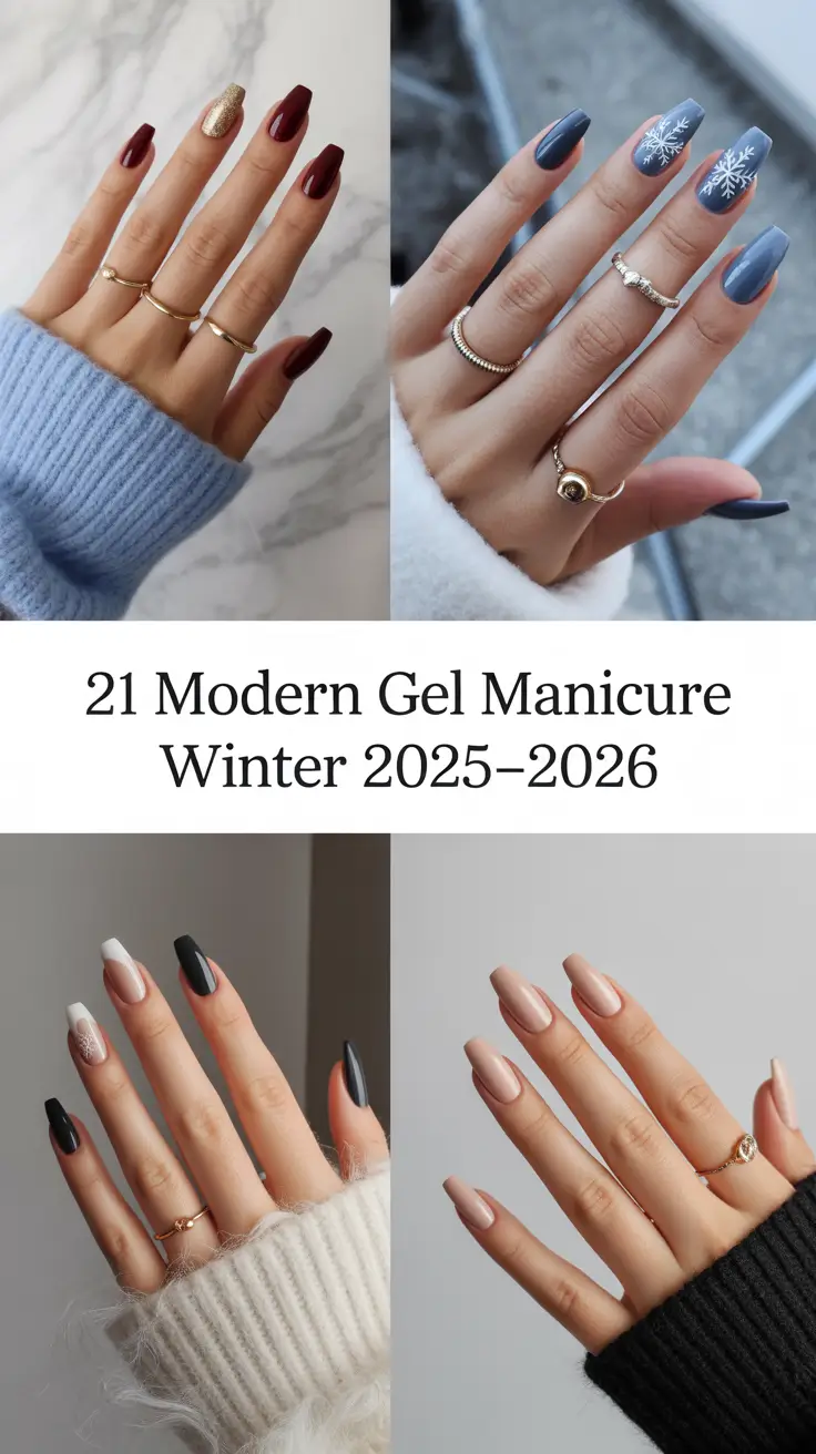 Modern Gel Manicure Winter 2025–2026
