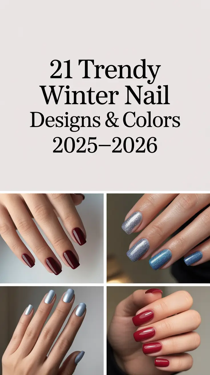 Trendy Winter Nail Designs & Colors 2025–2026: Chic Ideas for the Cold Season