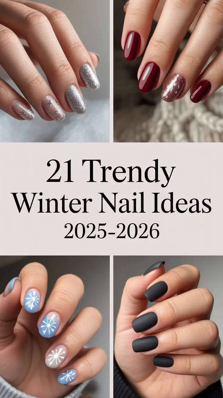 Trendy Winter Nail Ideas 2025–2026: Cute, Classy, and Simple Looks for the Cold Season