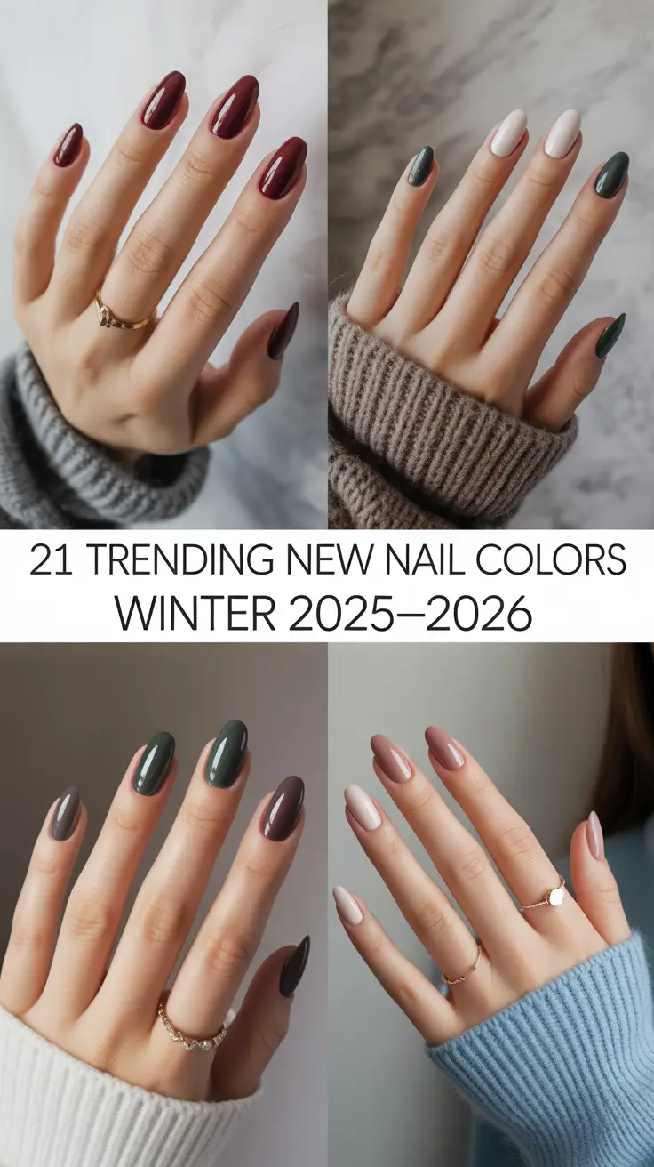Trending New Nail Colors Winter 2025–2026