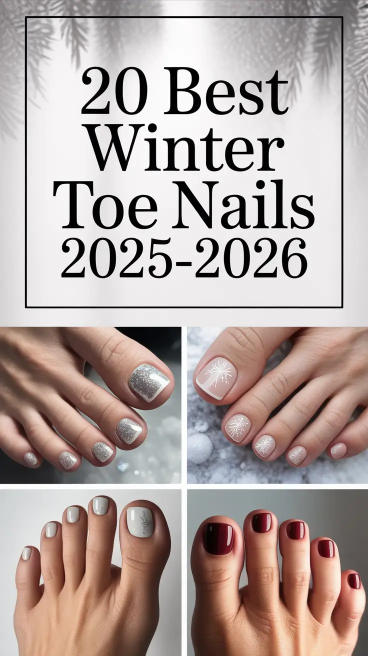 Best Winter Toe Nails 2025–2026: Cute Shades, Simple Designs, and Trendy Pedicure Ideas