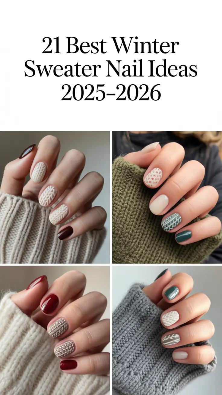 Best Winter Sweater Nail Ideas 2025–2026
