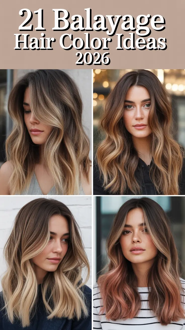 Balayage Hair Color Ideas 2026 — Modern Shades for Brunettes, Morena and Beyond