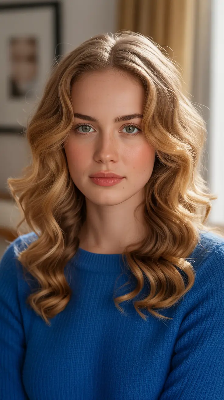 Blonde hair color 2026 Honey Copper Curls With Vintage Volume