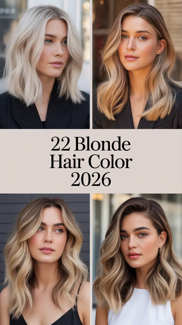 Blonde Hair Color 2026 - Trendy Shades and Fresh Ideas for Every Season