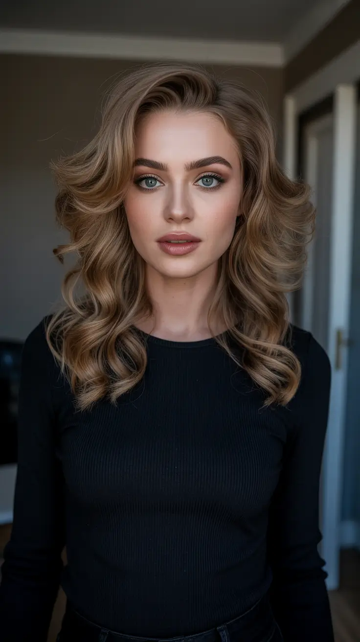 Cool Vs Warm Brown Hair Colors 2026 - Undertone Guide - Light Golden Volume For Soft Glam Nights