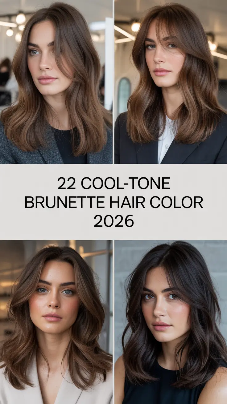 Cool-Tone Brunette Hair Color 2026 — The Chic, Low-Maintenance Trend of the Year