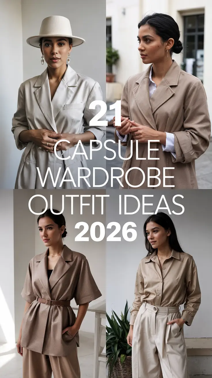 Capsule Wardrobe Outfit Ideas 2026: Chic Minimalist Looks