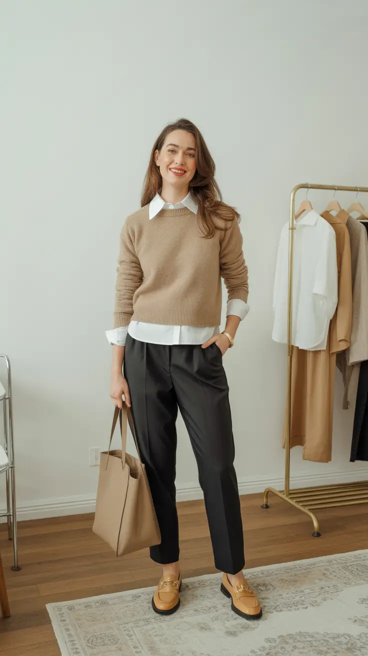 Capsule Wardrobe Outfit Ideas 2026 - Crisp Layers For Workday Ease