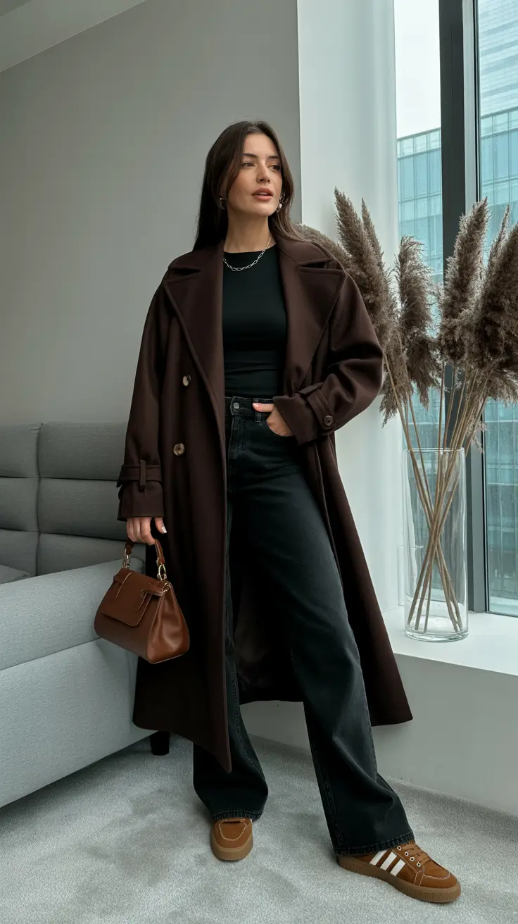 Capsule Wardrobe Outfit Ideas 2026 - Cocoa Tones With Sporty Ease