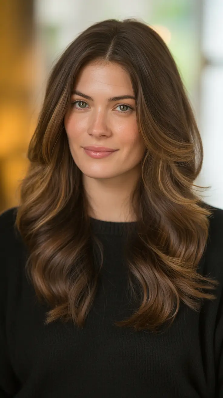 Rich Chocolate Brown Hair Color 2026 - Soft Layers In Classic Medium Chocolate