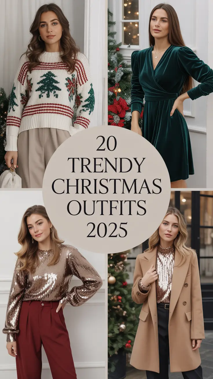 Trendy Christmas Outfits 2025: Cute, Casual & Party Holiday Outfit Ideas for Every Woman