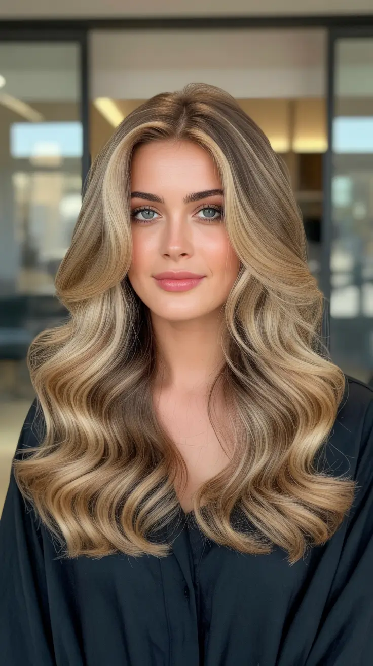 Fresh hair color ideas 2026 for an instant glow-up - Vanilla swirl blonde with big courreges waves