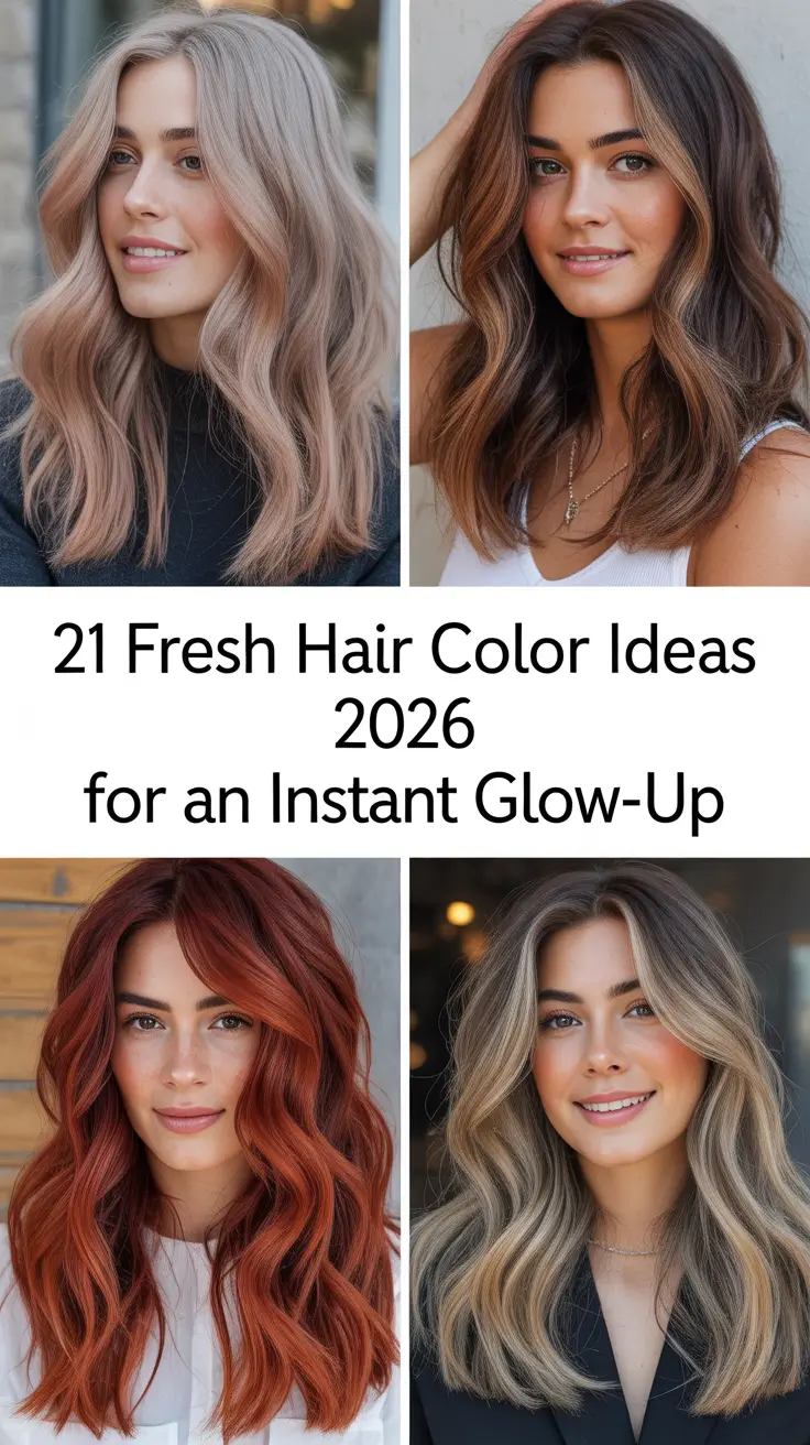Fresh Hair Color Ideas 2026 For An Instant Glow-Up: Bold Tones And Timeless Inspiration