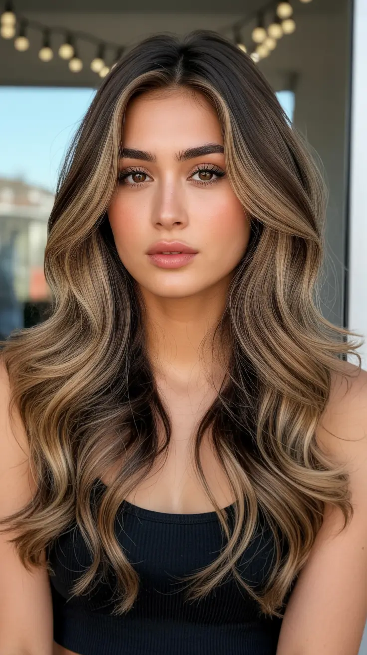 Fresh hair color ideas 2026 for an instant glow-up - Milk tea bronde with luminous face framing layers