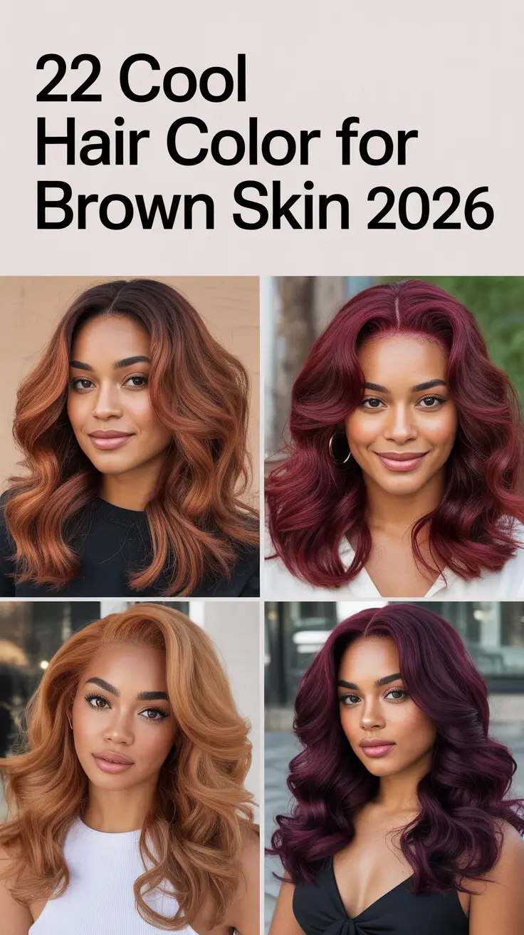 Cool Hair Color for Brown Skin 2026 — Trendy Tones for Every Undertone