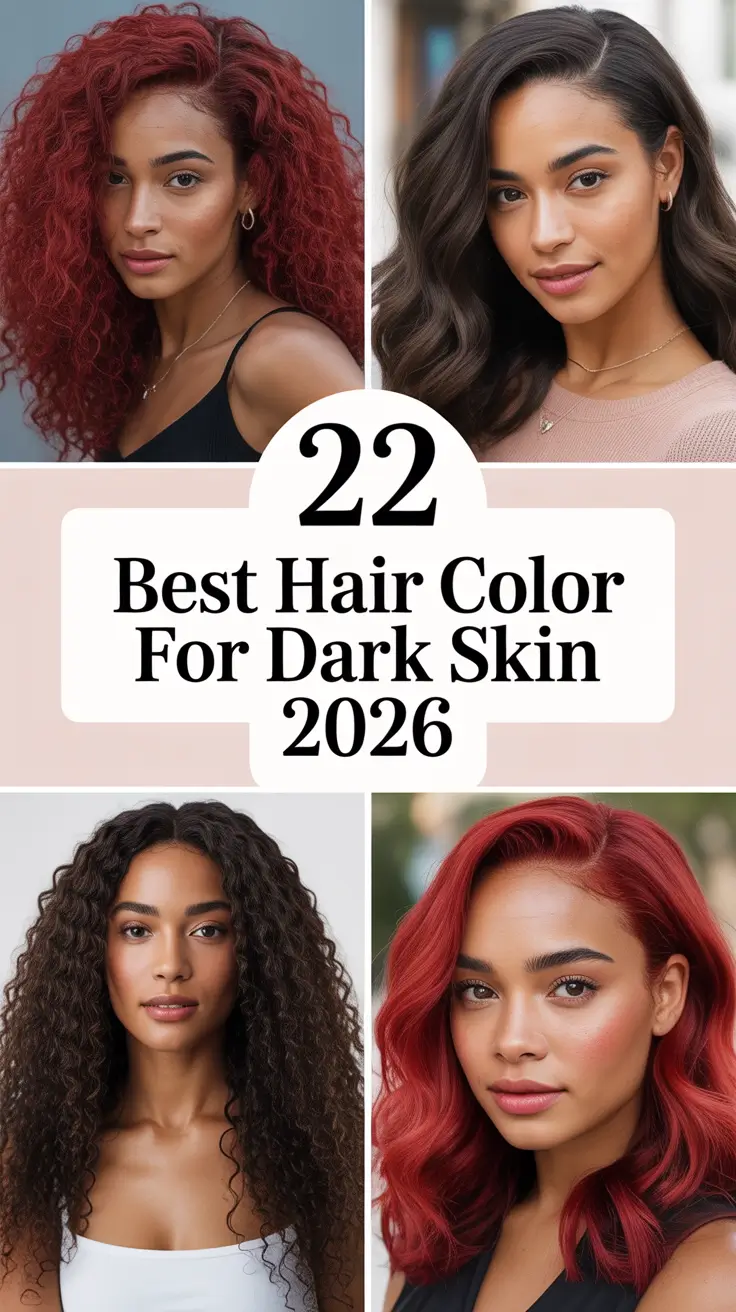 Best Hair Color for Dark Skin 2026 - Stunning Tones and Trendy Ideas
