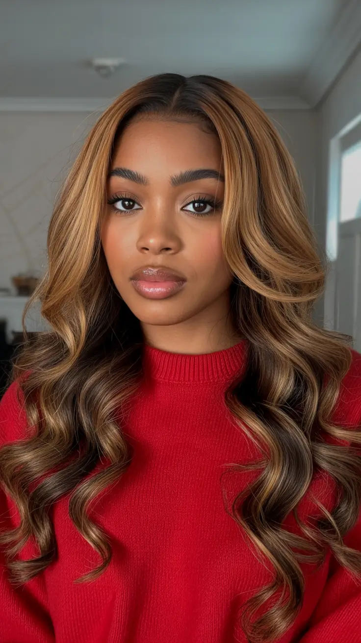 Best Hair Color For Dark Skin 2026 Golden Caramel Ribbons For Everyday Glow