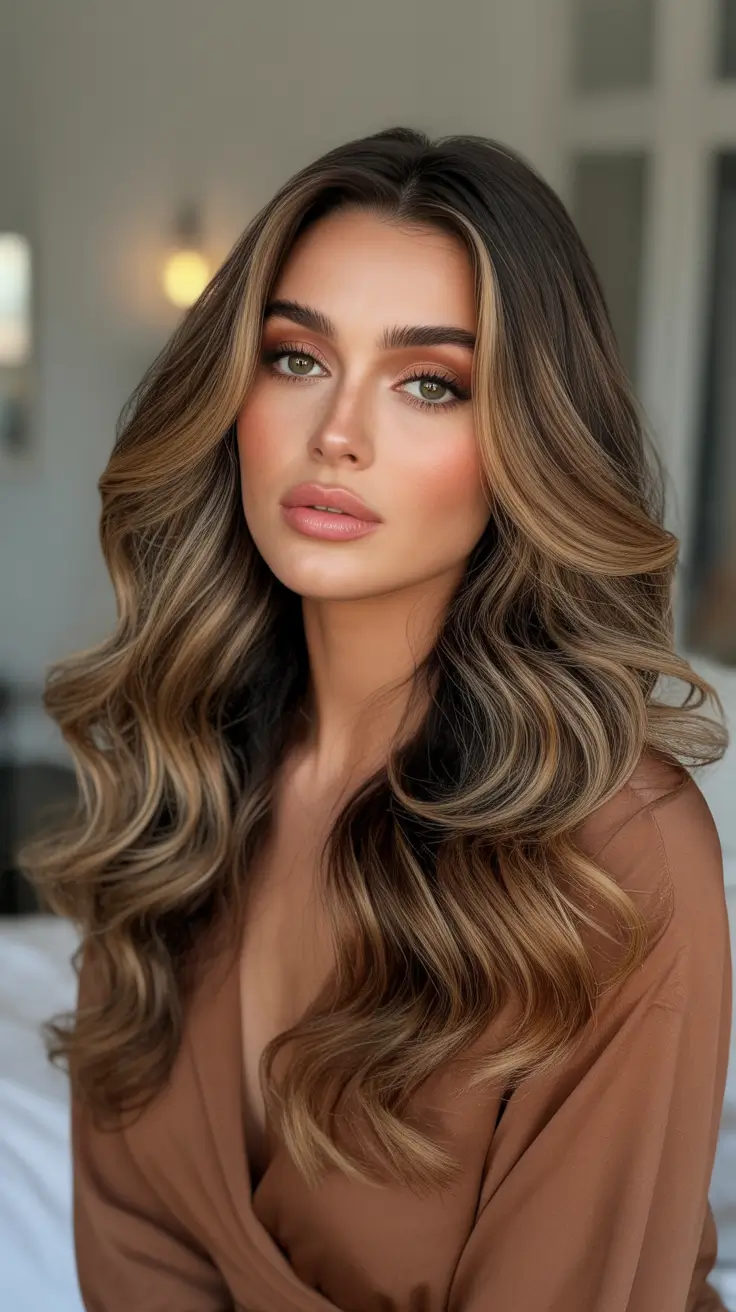 Best hair color for tan skin 2026 - Soft Caramel Waves For Golden Tan Glow
