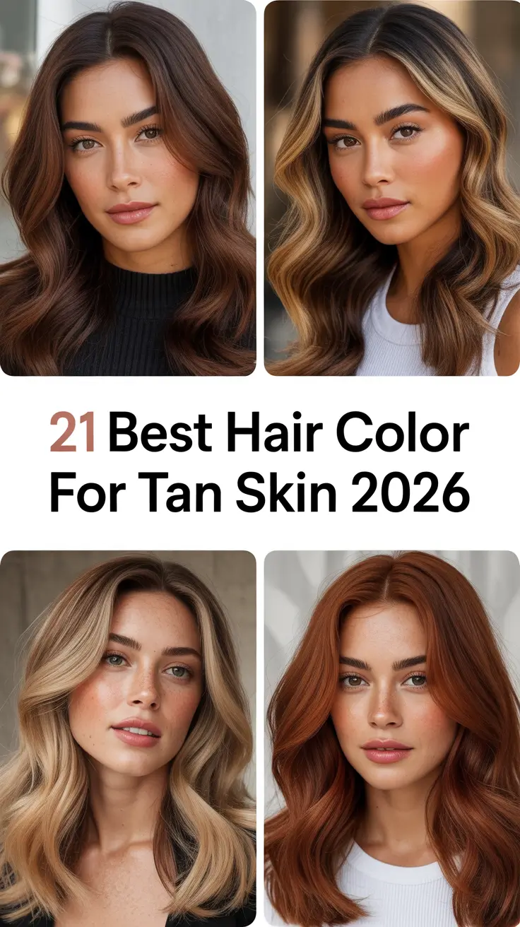 Best Hair Color for Tan Skin 2026 - Trendy Shades for Every Tone