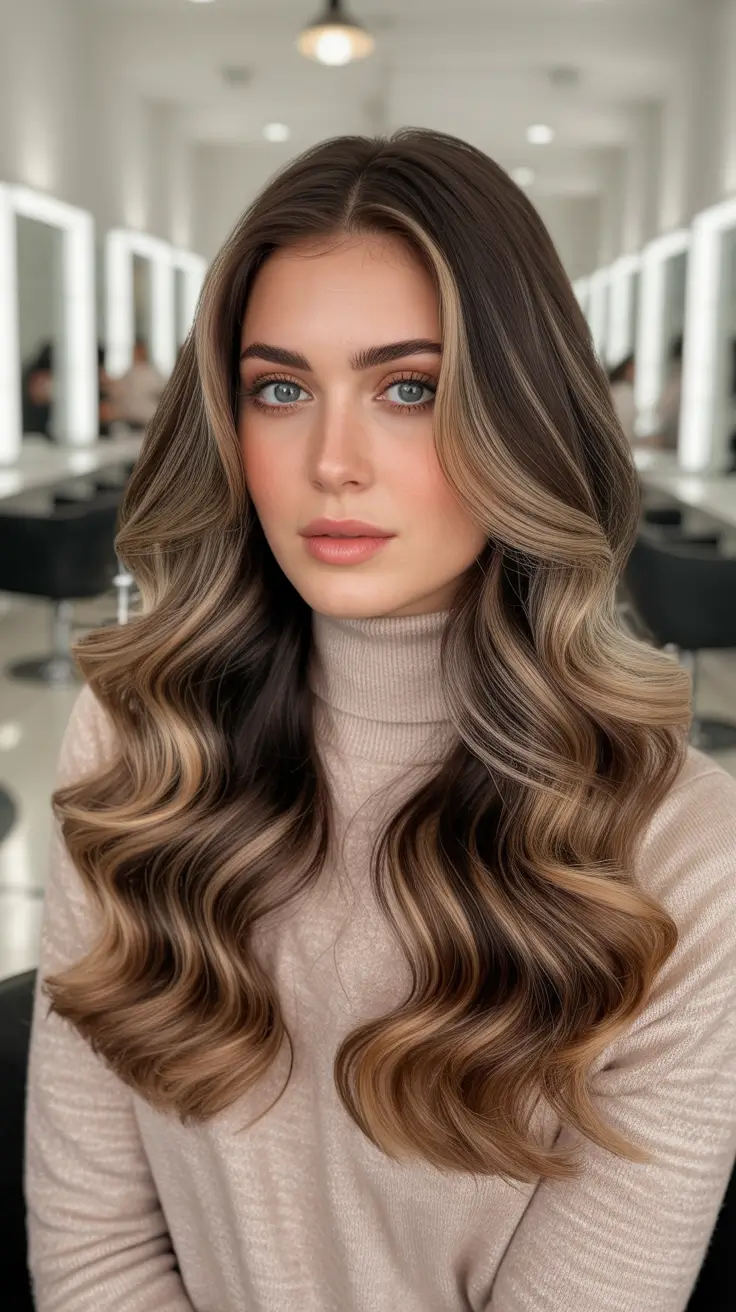 Best Hair Color For Light Skin 2026 Soft Balayage Waves For Blue Eyes
