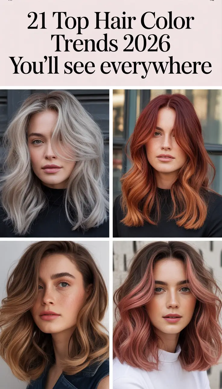 Top Hair Color Trends 2026 You’ll See Everywhere — New Shades and Timeless Ideas