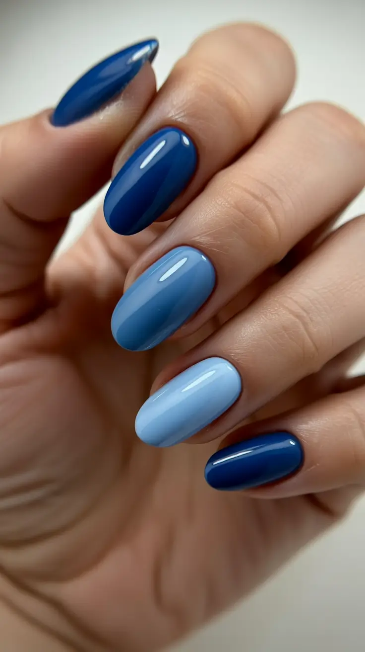 trending nail colors 2026 Ocean Gradient Blues