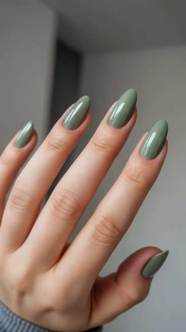 trending nail colors 2026 Soft Sage Green For Minimalist Days