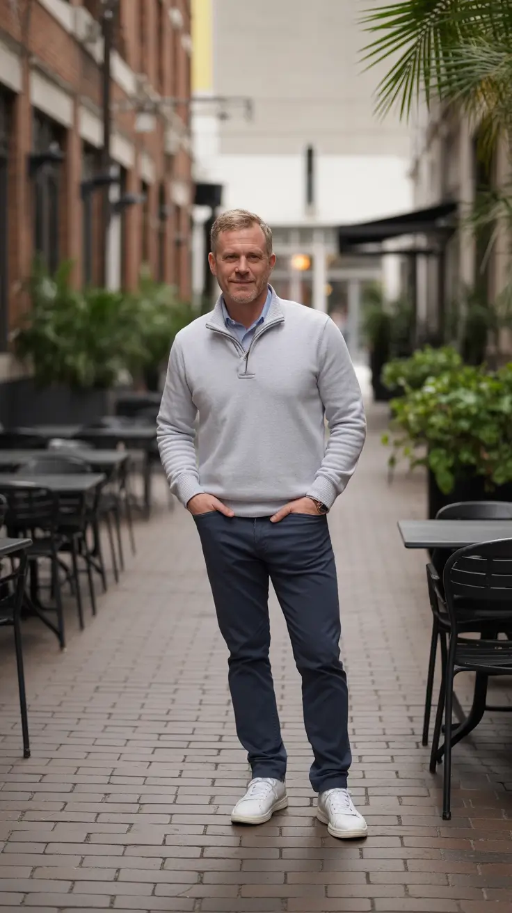 Casual outfits for men over 50 in 2026 - Soft Neutrals For Relaxed Casual Work Days