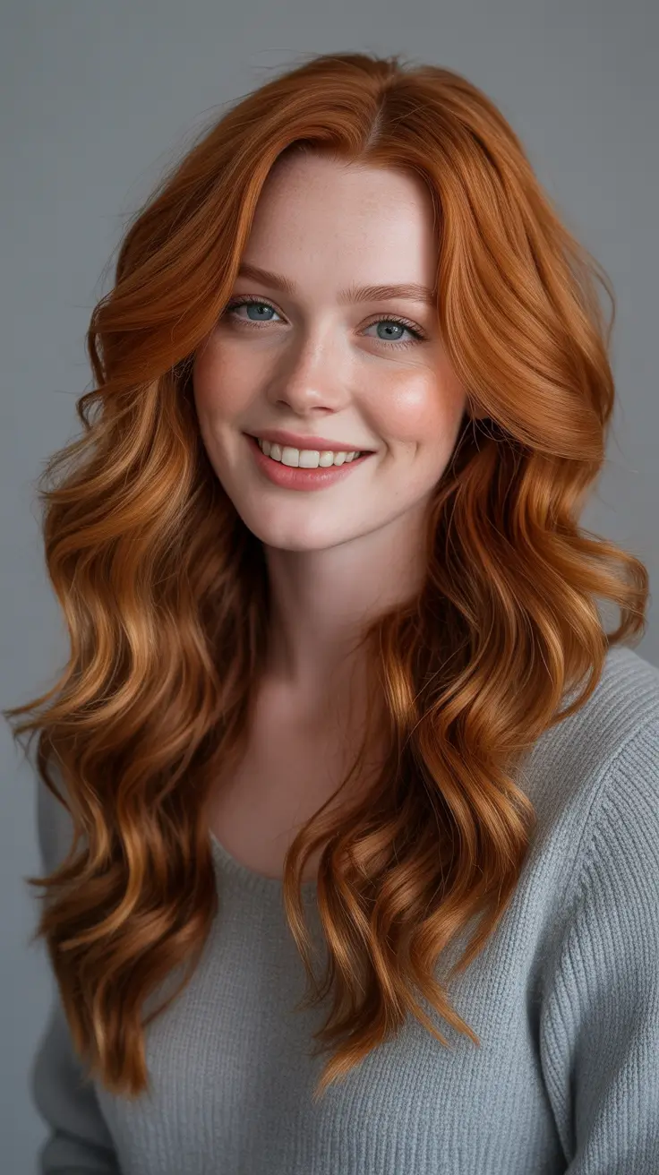 Bold red hair colors 2026 - glossy, high-impact - Bright Copper Curls With Soft Glow