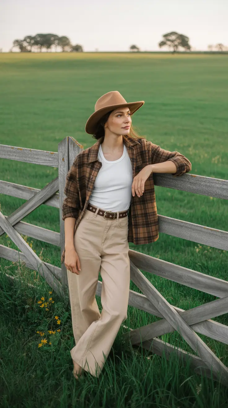 Rodeo Outfits For Women 2026 Relaxed Prairie Fence Look