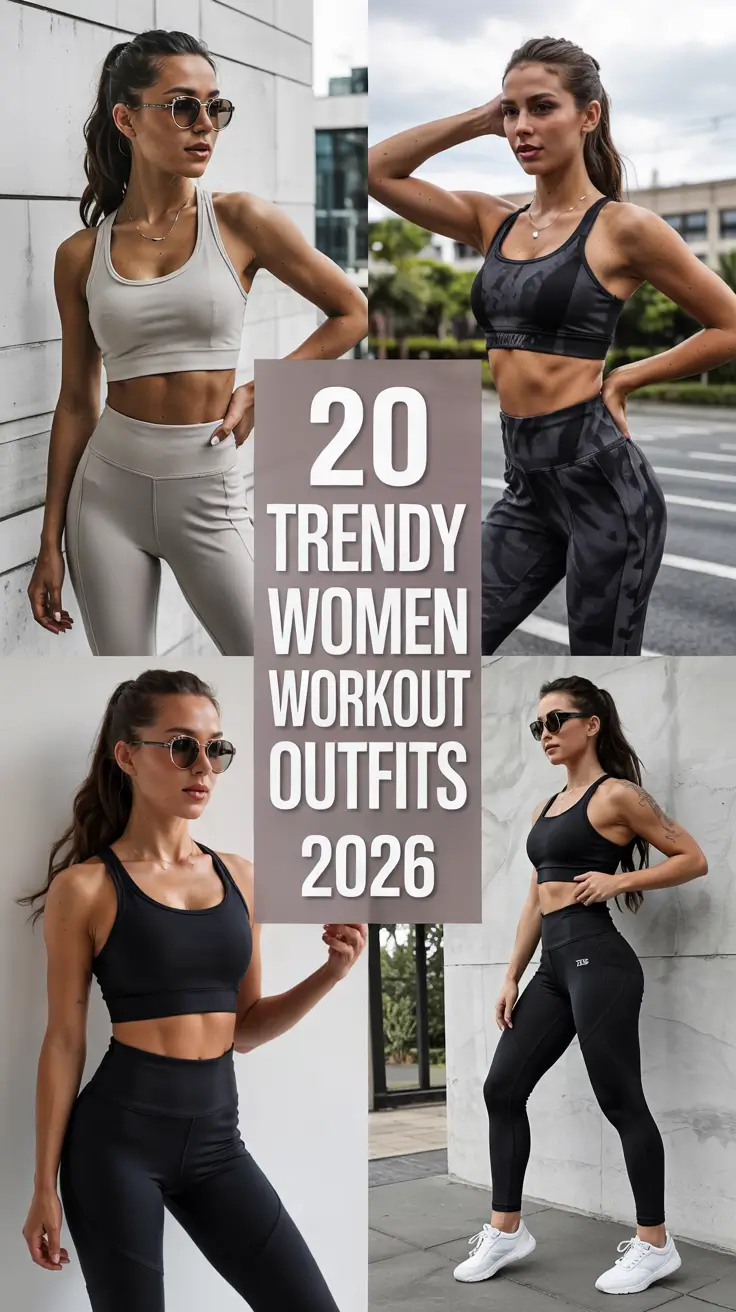 Trendy Women Workout Outfits 2026: Aesthetic Gym and Casual Fitness Looks for Every Season