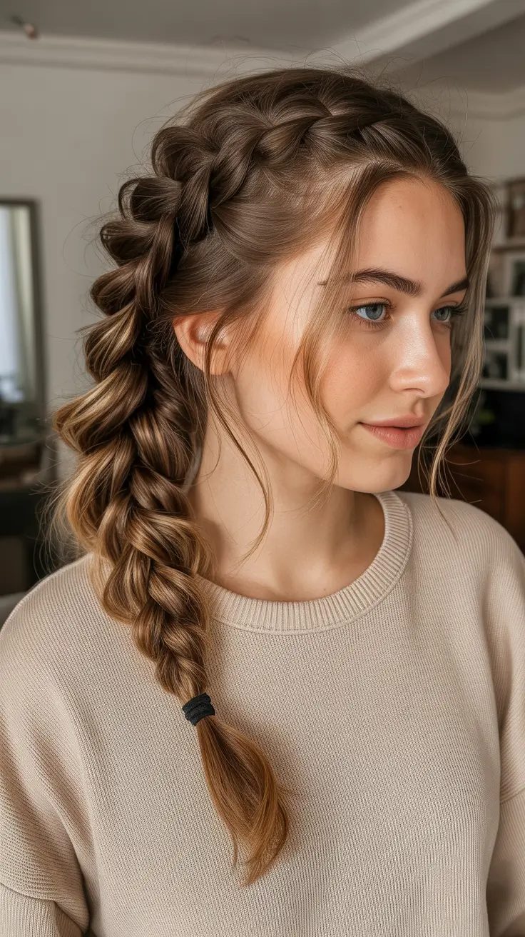 Stylish Braid Styles 2026 Soft Side Braid With Face Framing Pieces