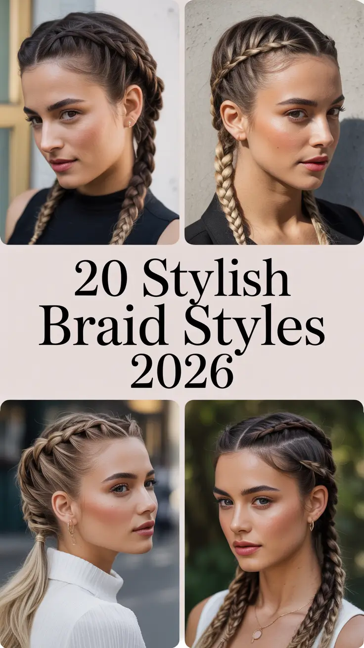 Stylish Braid Styles 2026: Fresh Braids Hairstyles To Try Now
