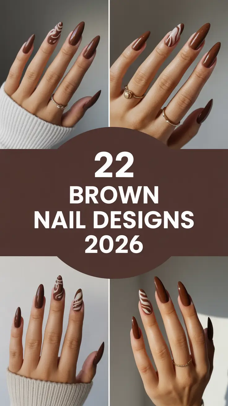 Brown Nail Designs 2026: Trendy Brown Nails Ideas For Every Season