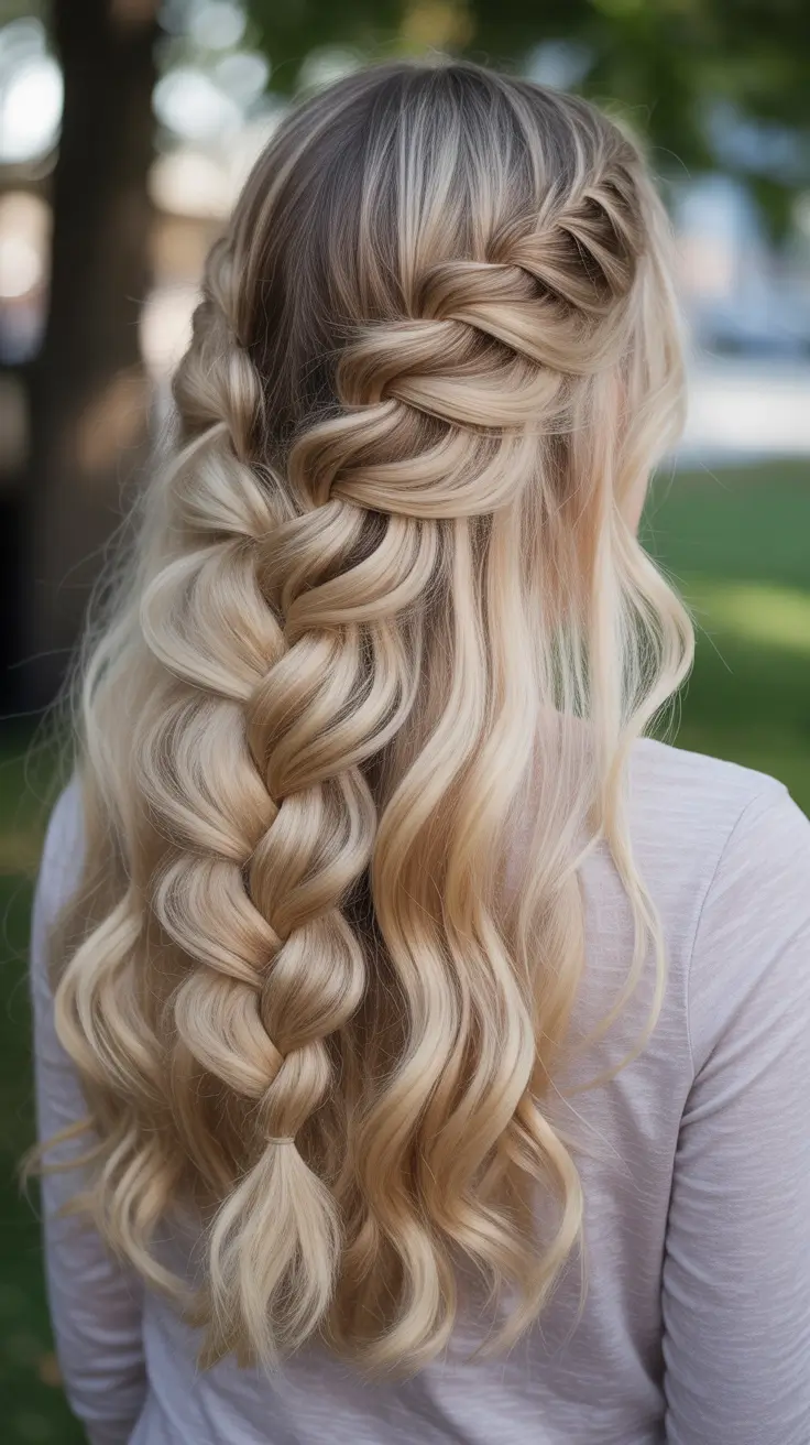 Cute hairstyle inspiration 2026 - Soft Mermaid Braid With Sculpted Waves