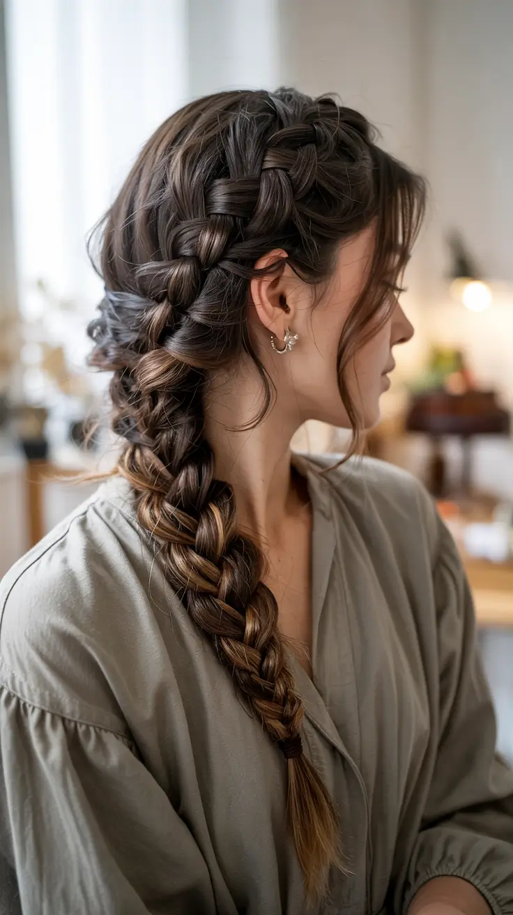 Cute hairstyle inspiration 2026 - Soft Side Braid With Boho Texture