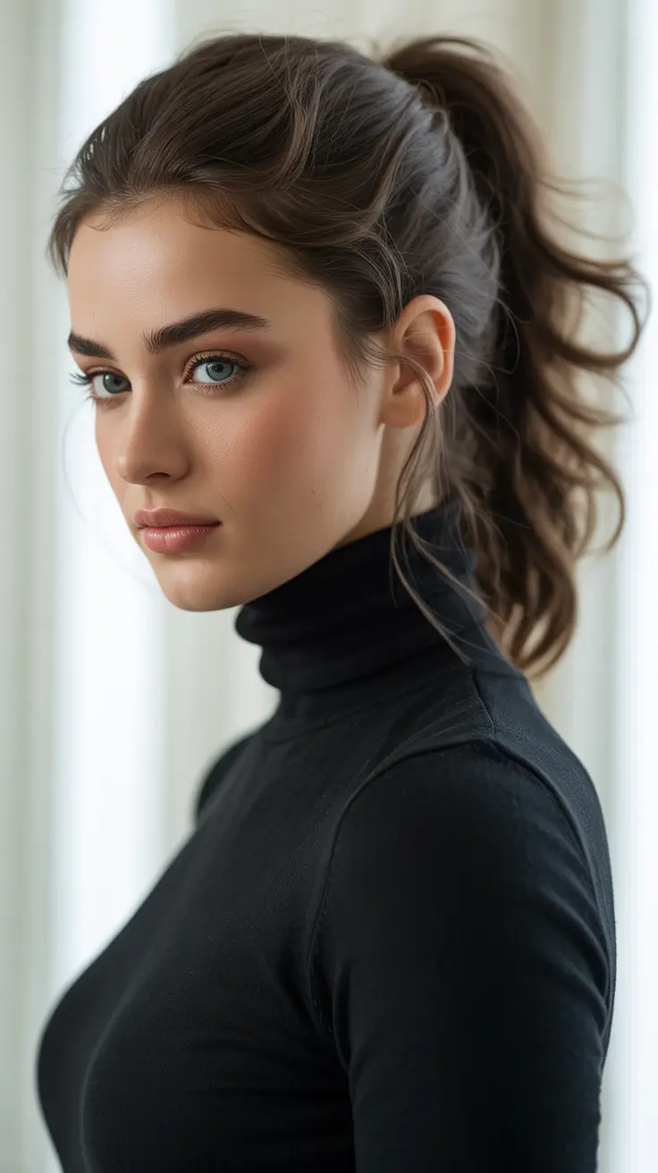 Quick and easy hairstyles 2026 Soft High Ponytail With Lived In Texture