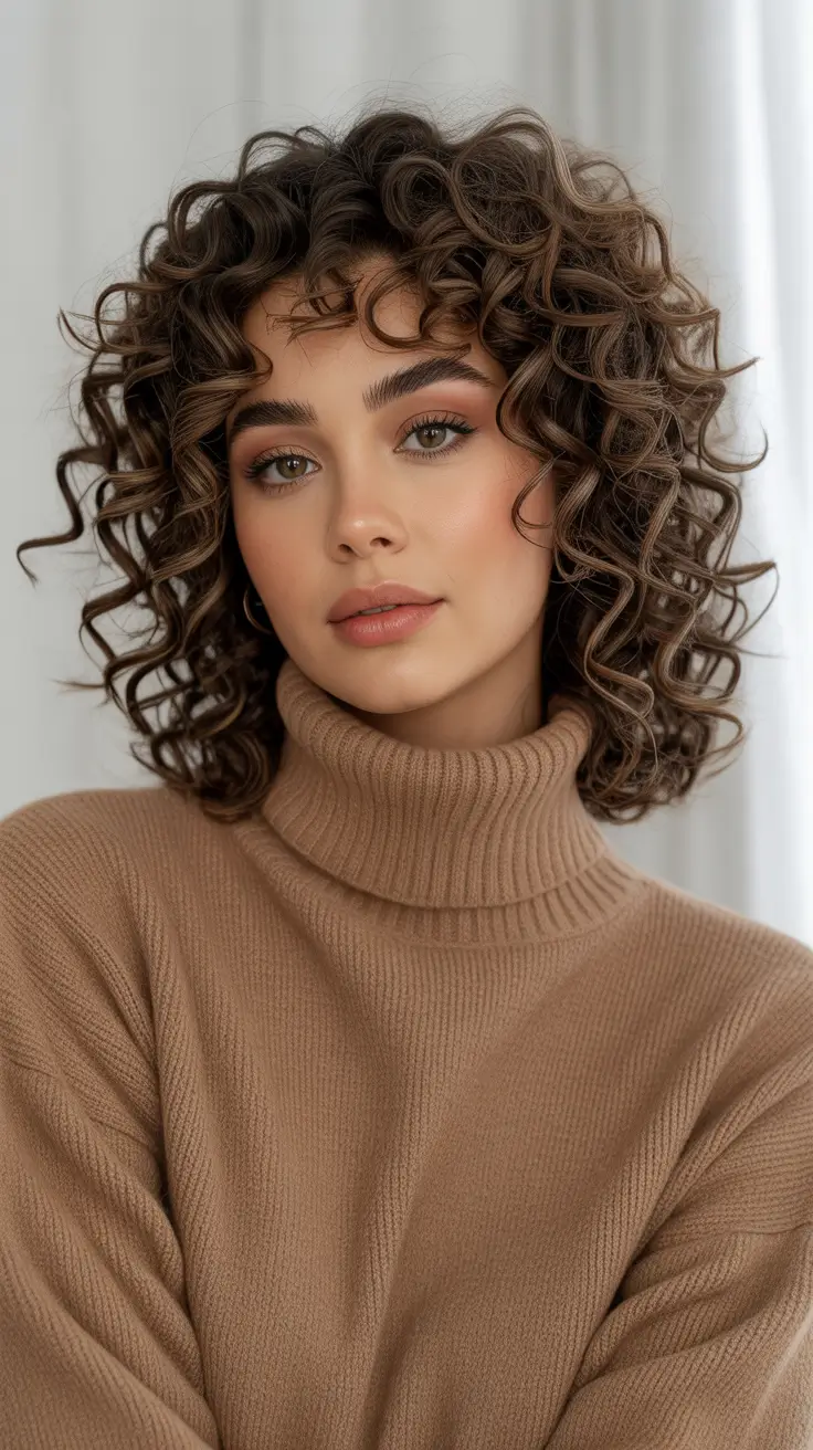 Quick and easy hairstyles 2026 Defined Curly Bob With Cozy Volume