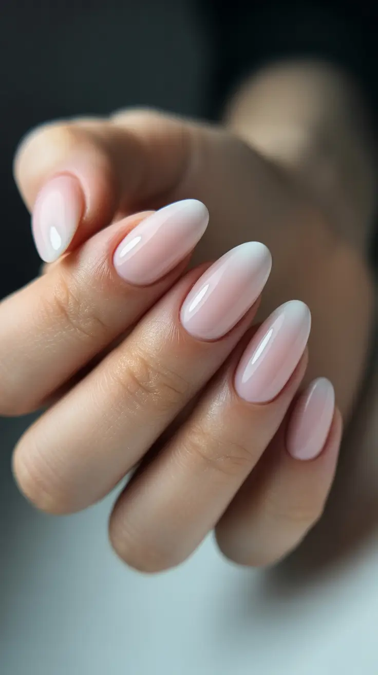elegant nails 2026 Milky Pink Ombre For Quiet Luxury Days