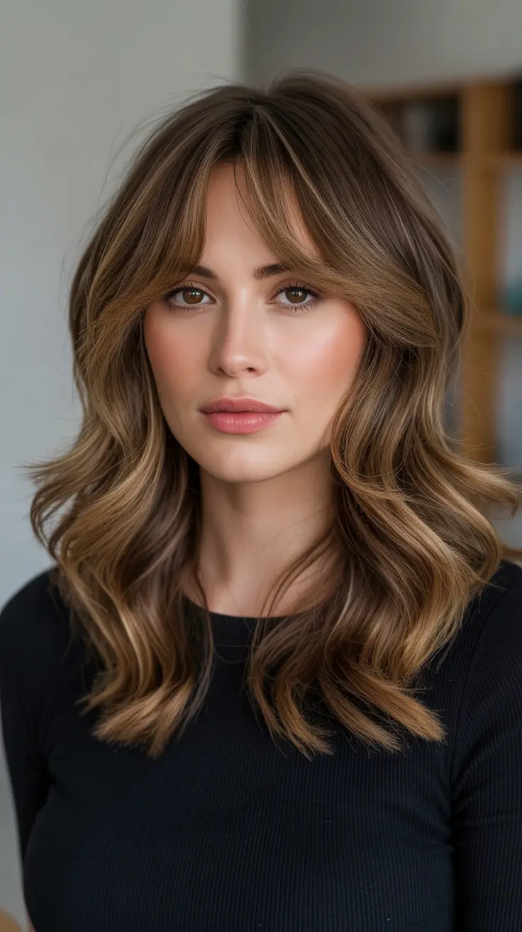 Latest haircut styles 2026 - Lived In Mid Length Waves With Soft Contour Layers