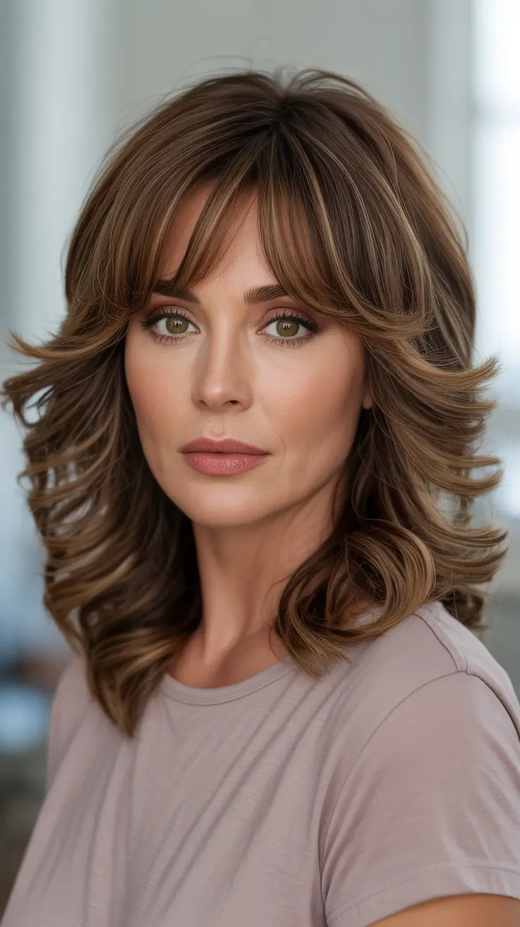 Trendy haircuts for women over 40 - 2026 Layered Shag For Soft Volume And Movement