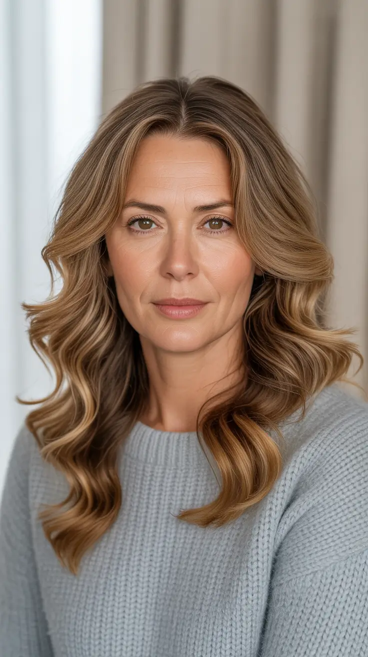 Trendy haircuts for women over 50 - 2026 - Soft Beachy Waves At Shoulder Length
