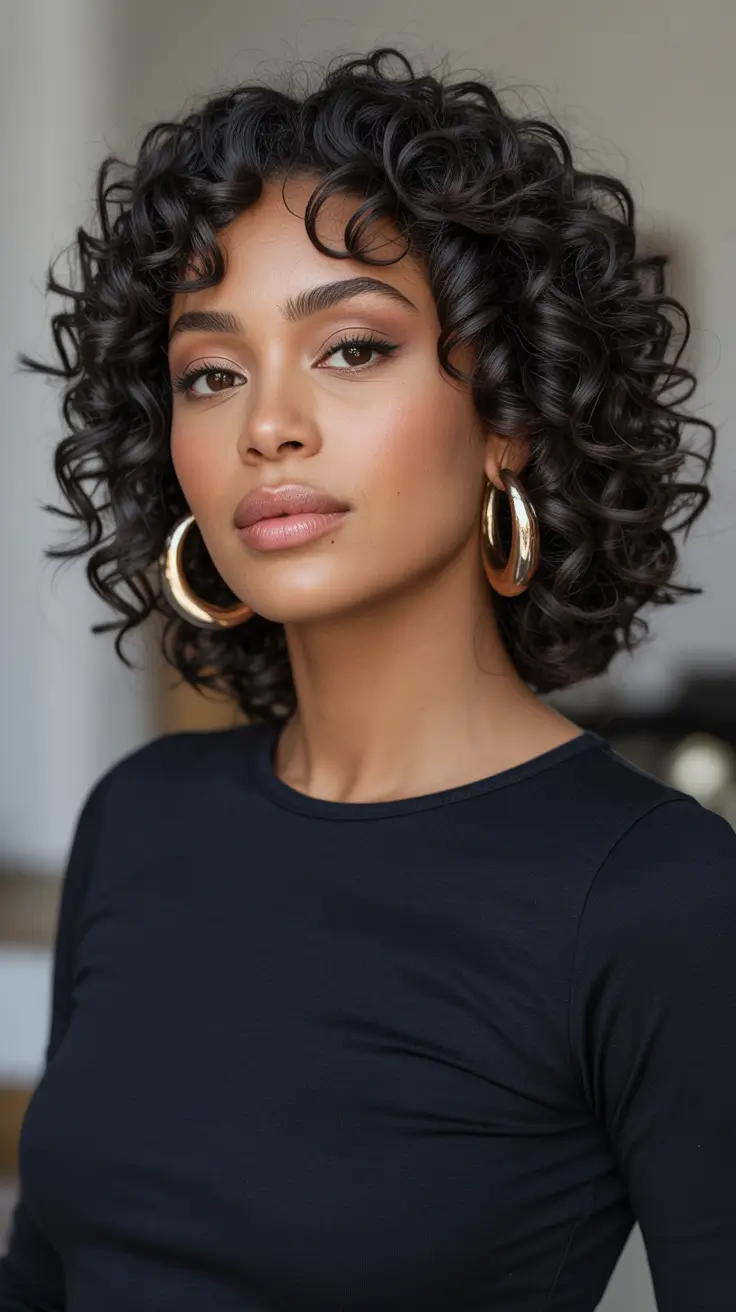 Modern Hairdos For Black Women 2026 - Soft Curly Crop With Volume