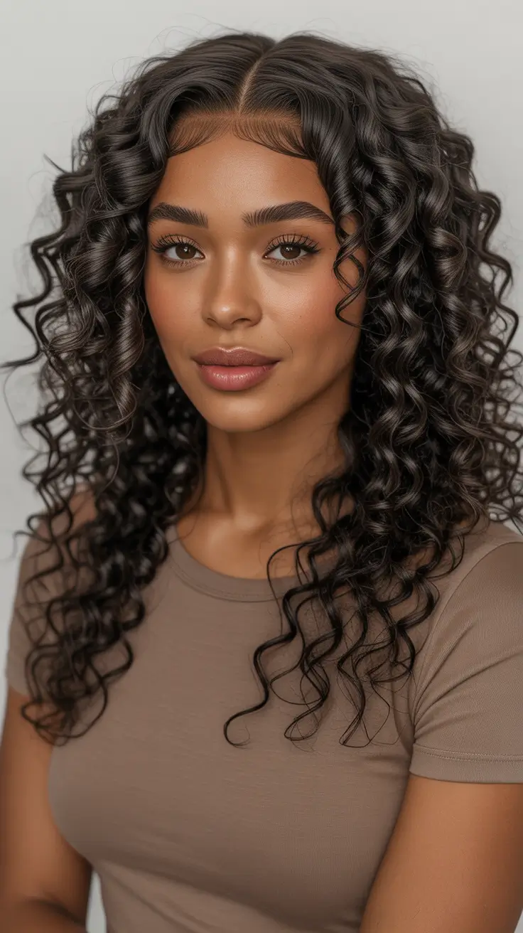 Modern Hairdos For Black Women 2026 - Defined Spiral Curls With Center Part