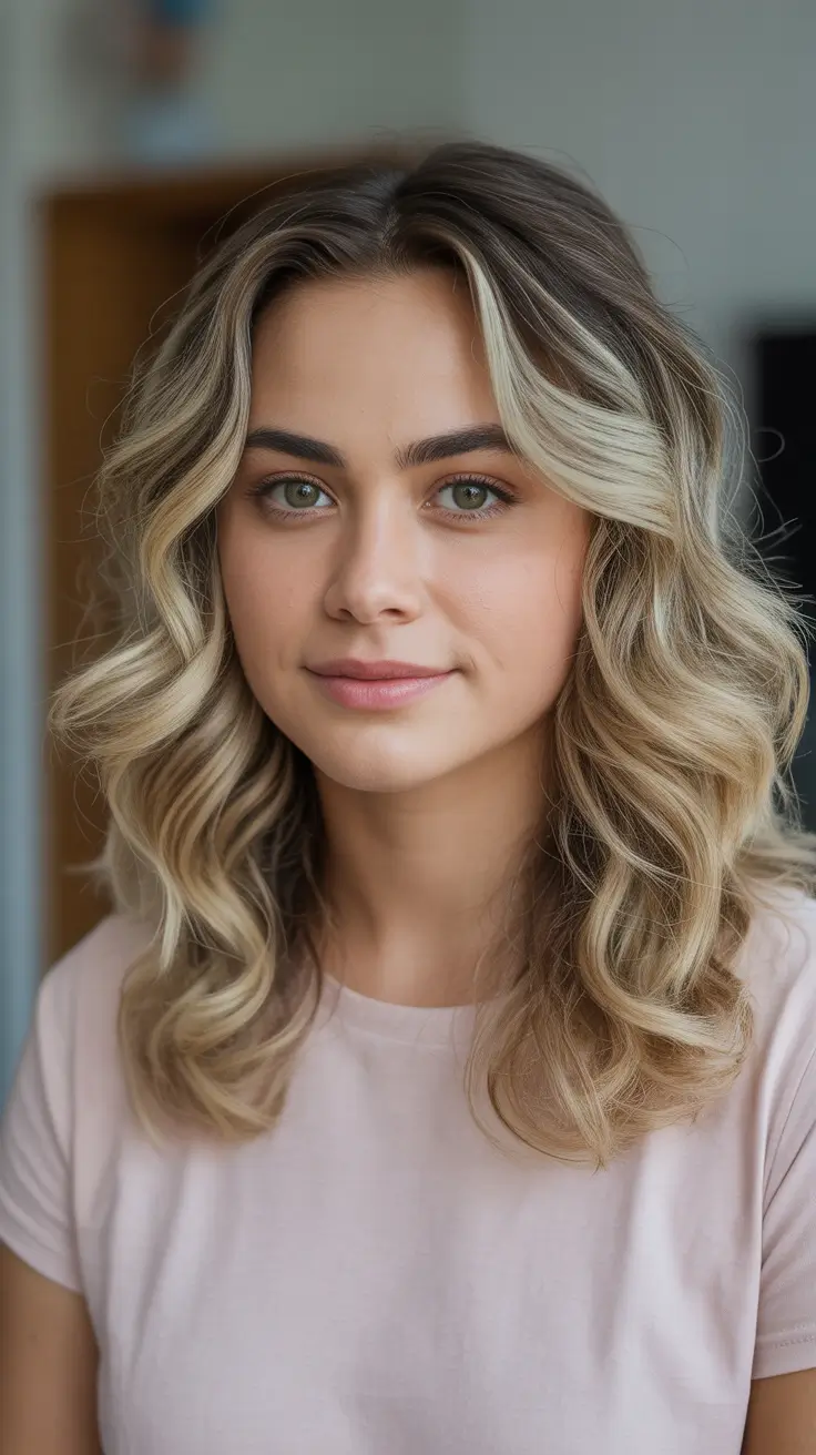 Stylish medium length haircuts 2026 Wavy Money Piece Layers For A Bright 2026 Refresh