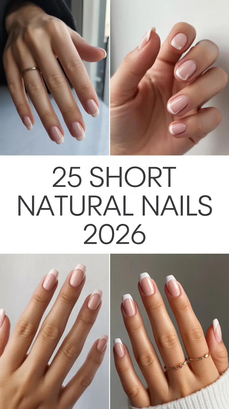 Short Natural Nails 2026: Clean, Simple & Trendy Nail Ideas