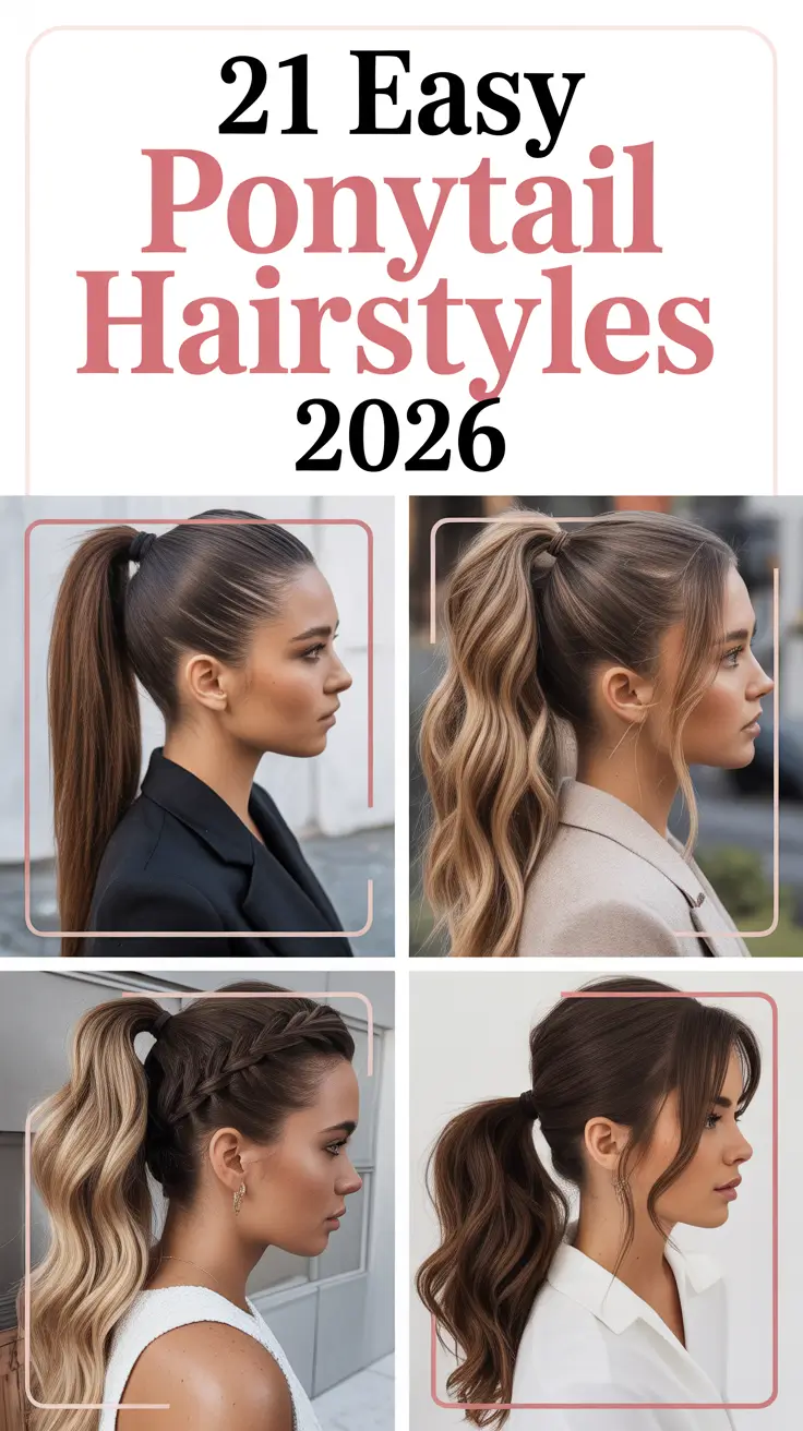 Easy Ponytail Hairstyles 2026: Sleek And Cute Ideas For Long Hair