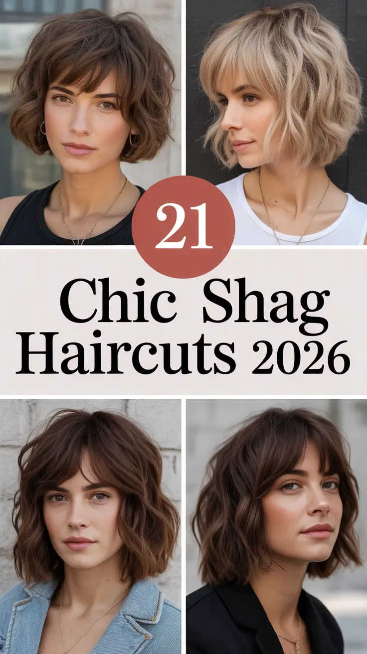 Chic Shag Haircuts 2026: Modern Shag Hairstyles For Women